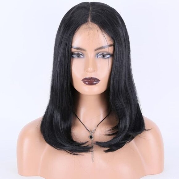 Short Bob Black Hair LACE Wigs - Picture 9 of 9